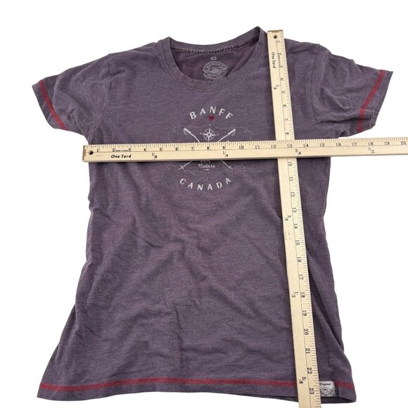 Red Thread Banff Canada Short-Sleeve T-Shirt Women's size Medium Purple Cotton - Picture 4 of 5